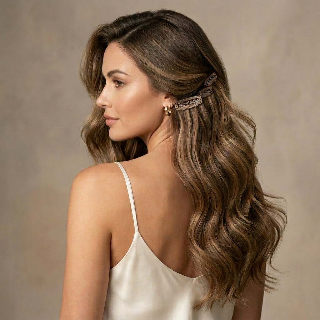 Extension capelli veri biadesive invisibili con Tuttoextension brand
