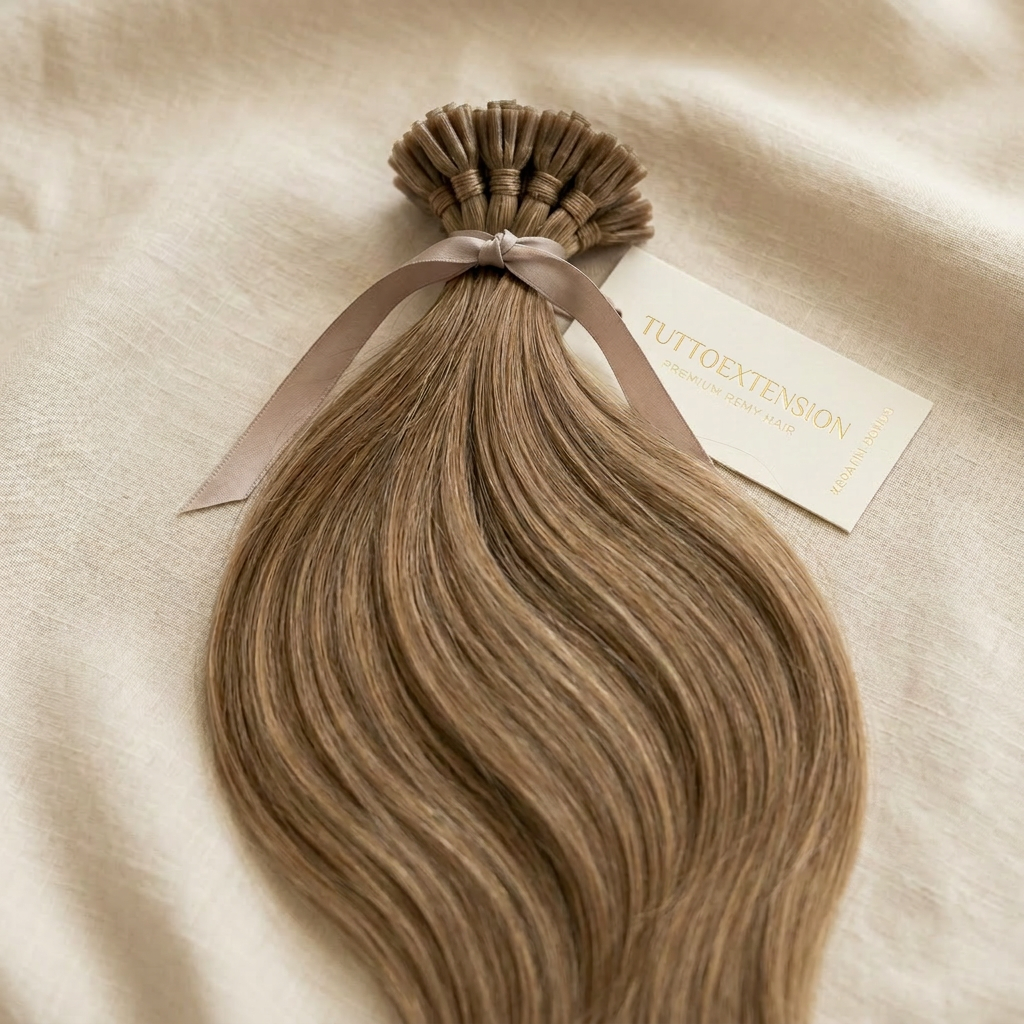 Extension capelli veri a cheratina di alta qualità con Tuttoextension brand