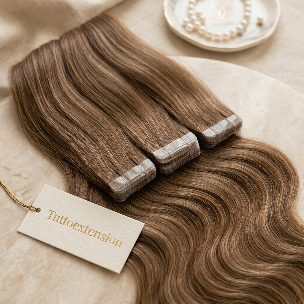 Extension capelli veri con clip facile applicazione con Tuttoextension brand